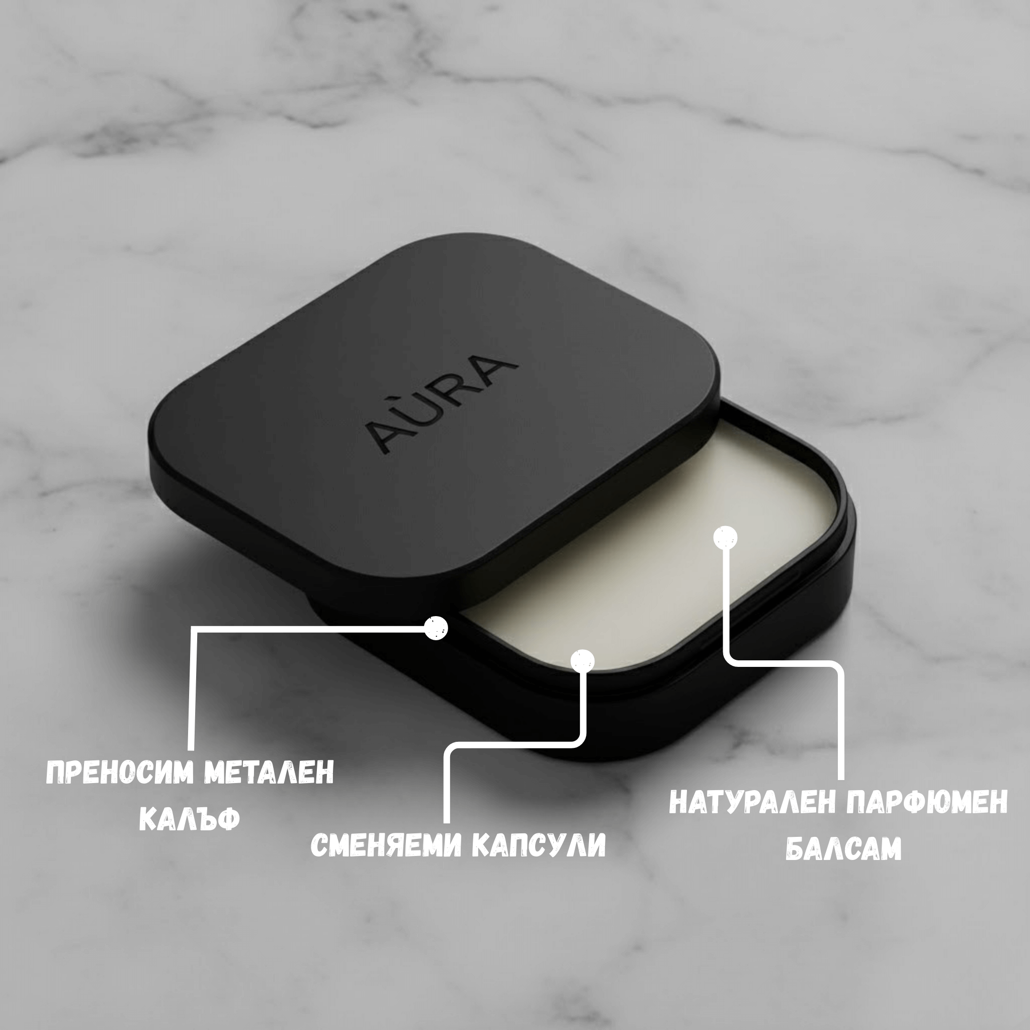 AÙRA – Калъф + Парфюмна Капсула